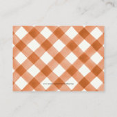 Little Pumpkin Neutral Baby shower Boeken voor Bab Informatiekaartje (Achterkant)