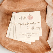 Little Pumpkin On The Way Fall Baby Shower Servet