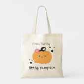 Little Pumpkin Personalized Treat Bag Tote Bag (Achterkant)