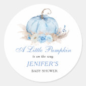 Little Pumpkin Ronde Sticker (Voorkant)