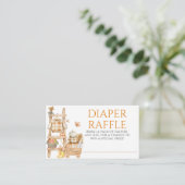 Little Pumpkin Rustic Farm Baby Shower Diaper Informatiekaartje (Staand voorkant)