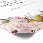 Little Pumpkin Rustic Floral Pacifier Hunt Game Poster (Hoek)