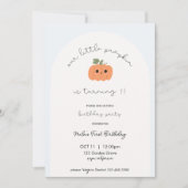 Little Pumpkin’s First Birthday Invitation (Devant)