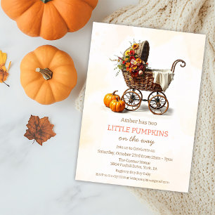 Little Pumpkins Baby Carriage Baby shower Kaart