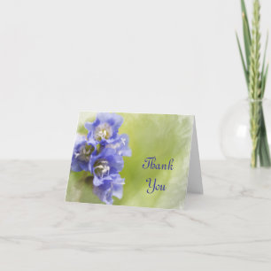 Little Purple Flowers Weddenschap Bridesmaid Bedan Bedankkaart