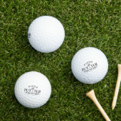 Little Putter Golf Zwangerschap Aankondiging Golfballen (Insitu Gras)