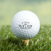 Little Putter Golf Zwangerschap Aankondiging Golfballen (Insitu Shirt)