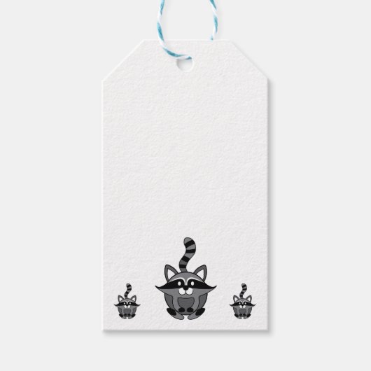 Little Raccoon Cadeaulabel (Voorkant)