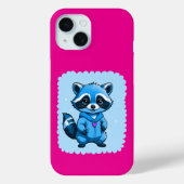 Little Raccoon En Blue iPhone / coque ipad (Verso)