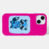 Little Raccoon En Blue iPhone / coque ipad (Verso (horizontal))