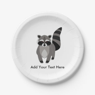 Little Raccoon Rascal gepersonaliseerd Papieren Bordje