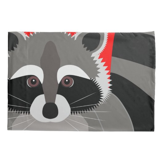 Little Raccoon Rascal Kussensloop (Achterkant)