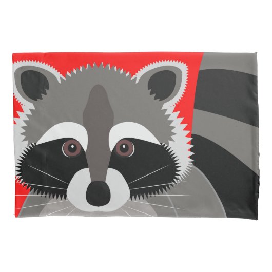 Little Raccoon Rascal Kussensloop (Voorkant)