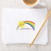 Little Ray of Sunshine Baby shower Étiquette de ad (En situation)
