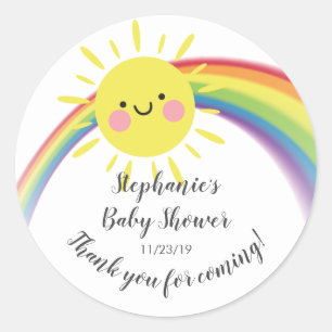 Little Ray of Sunshine Baby shower Favor Sticker