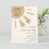 Little Ray of Sunshine Boho Baby shower Kaart (Staand voorkant)