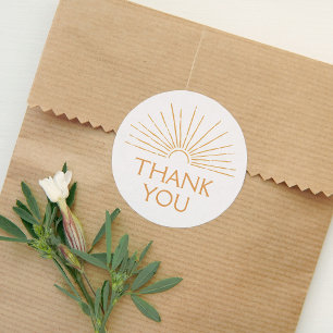 Little Ray of Sunshine Boho Baby shower Ronde Sticker