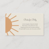 Little Ray of Sunshine Boho Books for Baby Enclosu Informatiekaartje (Voorkant)