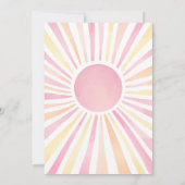 Little Ray of Sunshine Girl Baby shower Kaart (Achterkant)