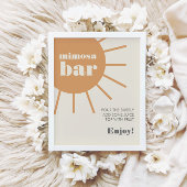 Little Ray of Sunshine Mimosa Bar Poster