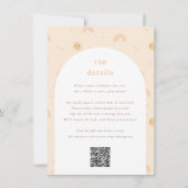 Little Ray of Sunshine QR Girl Baby shower Kaart (Achterkant)