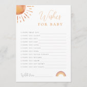 Little Ray Of Sunshine Wenst Voor Baby-Activiteit Kaart (Voorkant)