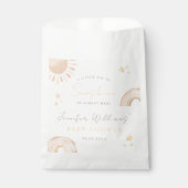 Little ray Sunshine Sun regenboog boho baby shower Bedankzakje (Voorkant)
