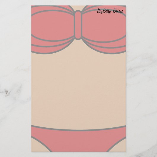 Little Red Bikini Briefpapier (Voorkant)