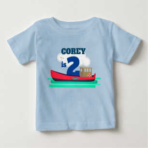 Little Red Boat 2e verjaardag Baby T-Shirt