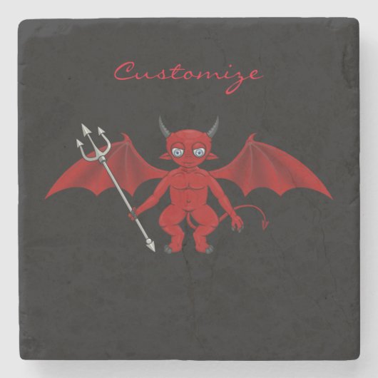 Little Red Devil Thunder_Cove Stenen Onderzetter (Voorkant)