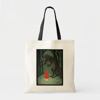 Little Red en de Wolf Tote Bag