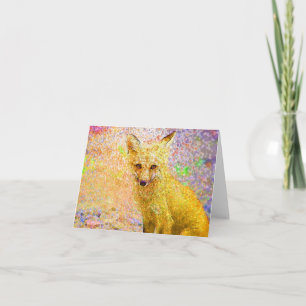 Little Red Fox Art Kaart