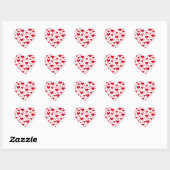 Little Red Hearts Valentijn Sticker (Vel)