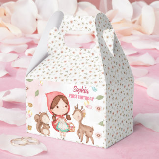  Little Red Riding Hood Birthday Favor Bag Favor  Bedankdoosjes