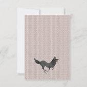 Little Red Riding Hood Birthday Party Invitation Kaart (Achterkant)