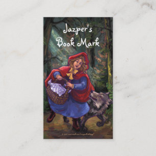 Little Red Riding Hood Book Mark Visitekaartje