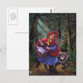 Little Red Riding Hood Briefkaart (Voorkant / Achterkant)