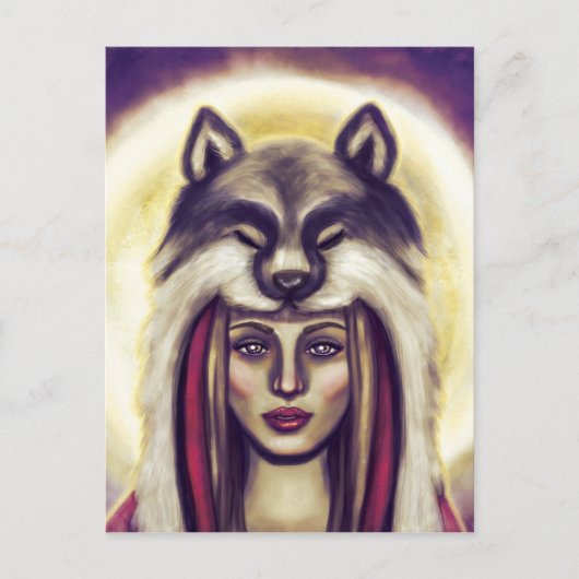 Little Red Riding Hood Briefkaart (Voorkant)