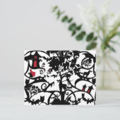 Little Red Riding Hood Briefkaart (Staand voorkant)