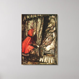 Little Red Riding Hood Canvas Afdruk
