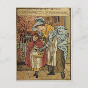 Little Red Riding Hood door Walter Crane 1845 ~ 19 Briefkaart