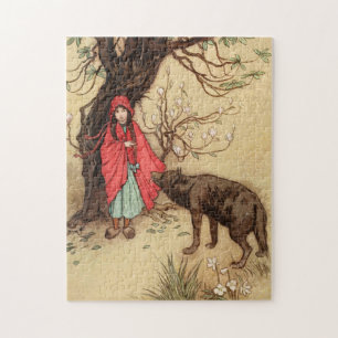 Little Red Riding Hood en Wolf Legpuzzel