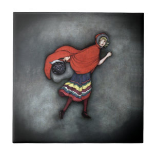 Little Red Riding Hood ~Fairy Tale~Jennie Harbour~ Tegeltje