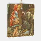 Little Red Riding Hood, Fairy Tale Keramisch Ornament (Rechts)