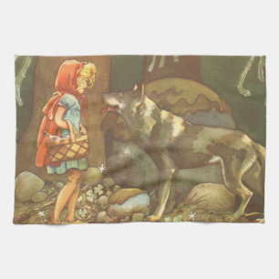 Little Red Riding Hood,  Fairy Tale Theedoek