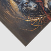 Little Red Riding Hood houdt echt van de wolf! Tissuepapier (Detail)