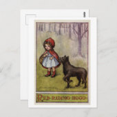 Little Red Riding Hood Illustration Briefkaart (Voorkant / Achterkant)