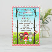 Little Red Riding Hood Kaart (Staand voorkant)