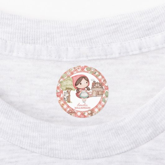 Little Red Riding Hood kleuterschool Labels (Aangebracht)