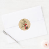 Little Red Riding Hood Ronde Sticker (Envelop)